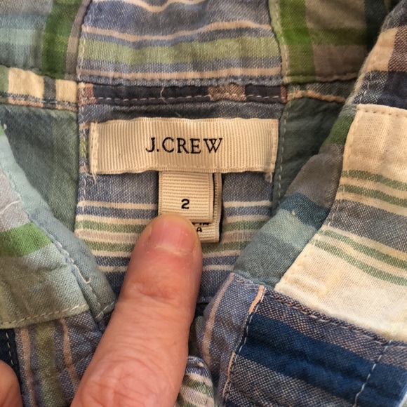 JCrew Plaid Patchwork Shirt - Picture 2 of 8